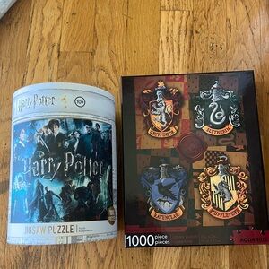 Two Harry Potter puzzles. 1,000 pieces each.